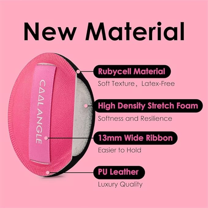 5Pcs Makeup Sponge Latex-Free Soft Blender Sponge Perfect for Liquid Foundation Concealer Cream Powder, Beauty Sponge Gift Set for Long-lasting and Natural Makeup, Pink, Medium