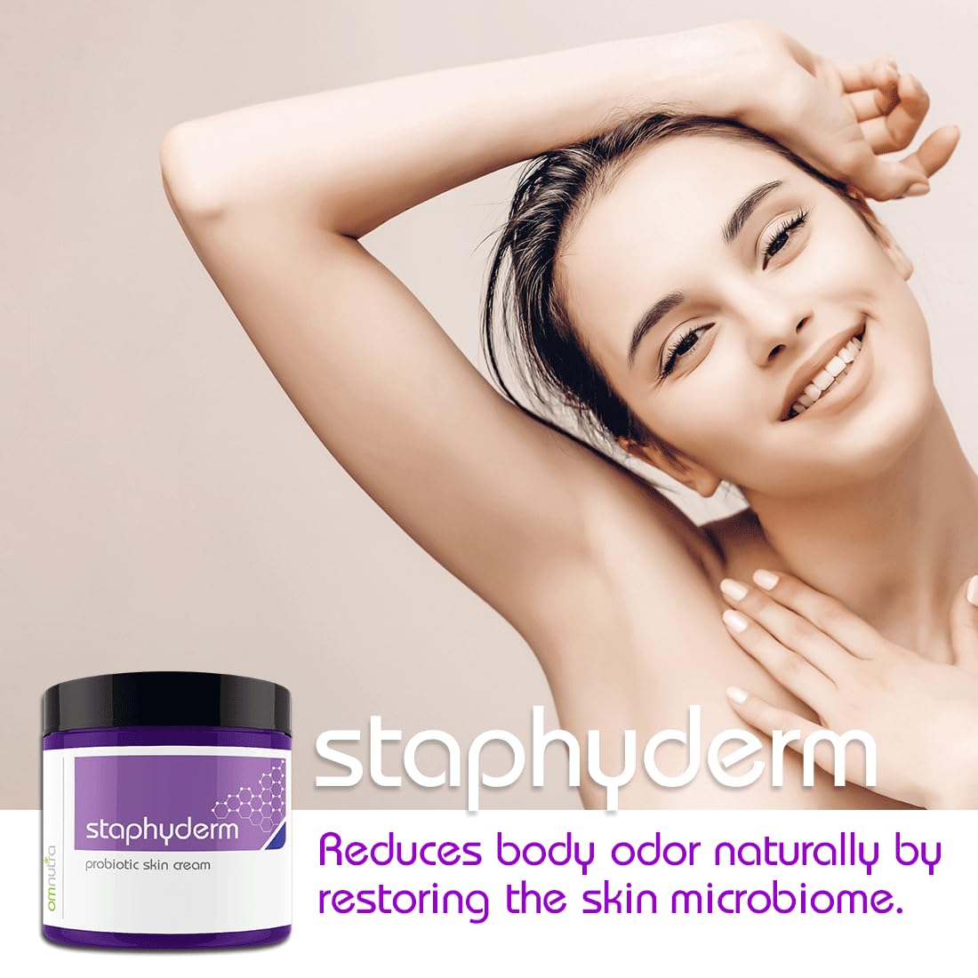 Staphyderm Non Antibiotic Ointment - All Natural Topical Probiotic Lotion New Skin Therapy Cream For Dry Itchy Skin Organic Based Topical Probiotics for Skin Care (8oz Cream)