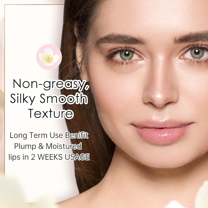 CATKIN Tinted Lip Balm Glitter Lip Stain Ultra Hydrating Lip Moistrurizer Shimmer Glow with Vitamin E Nourishing For Cracked & Dry Lips 0.12 oz C19