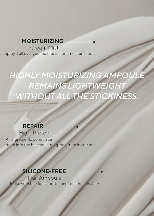 AROMATICA Quinoa Protein Hair Ampoule 3.38 fl. Oz - Vegan Protein Hair Serum for Silky Hair | Nourishing Dry, Damaged Hair | Silicone Free