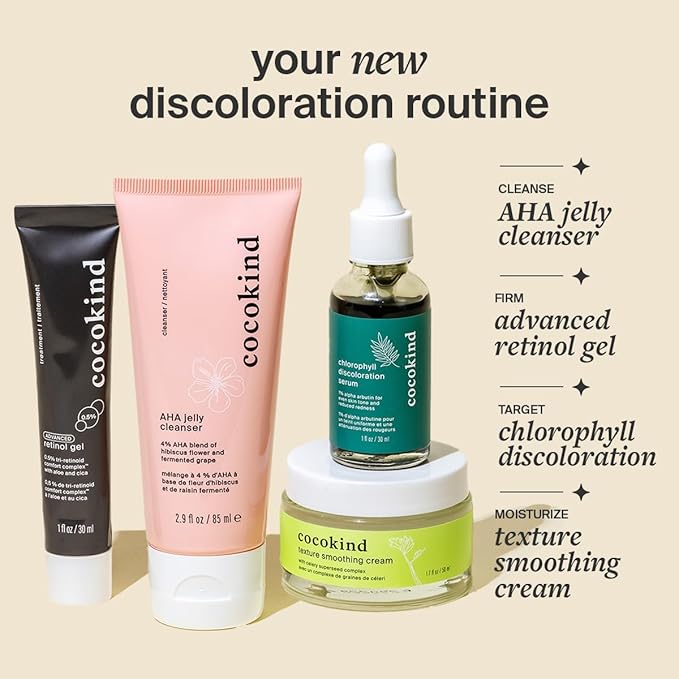 Cocokind Chlorophyll Discoloration Serum, Sensitive Skin Friendly Spot Fading Serum to Target Spots, Uneven Tone, and Redness, 1 fl oz