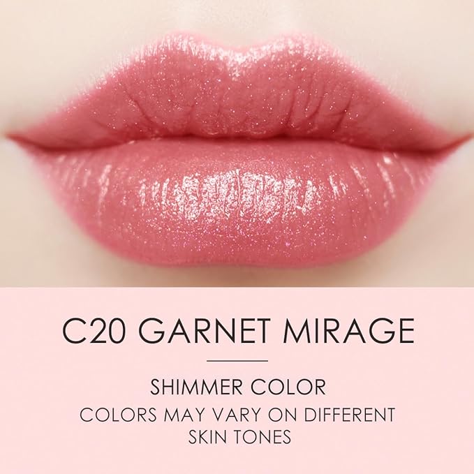 CATKIN Tinted Lip Balm Glitter Lip Stain Ultra Hydrating Lip Moistrurizer Shimmer Glow with Vitamin E Nourishing For Cracked & Dry Lips 0.12 oz C20