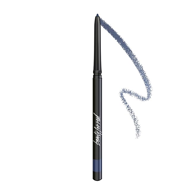 Beauty For Real I-Line 24-7 Waterproof Gel Eyeliner, In The Navy, Rich Blue Matte, Cruelty Free Blendable Gel Formula for Precision Application, 0.01oz
