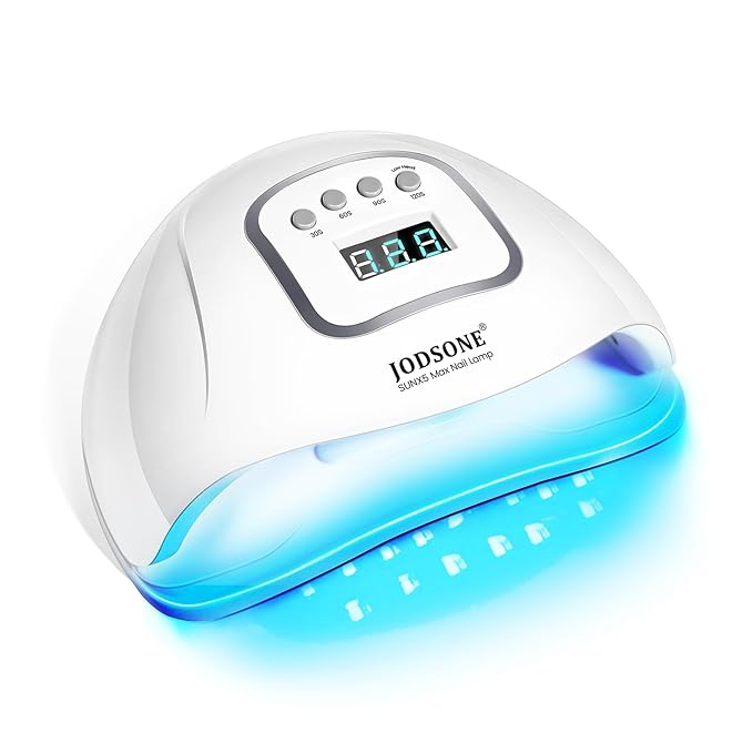 JODSONE U V LED Nail Lamp, Nail Dryer for Gel Polish, Led Light with Automatic Sensor & 4 Timers