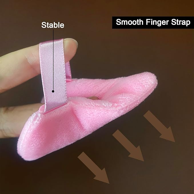 9 Pcs Pink Triangle Powder Puff Makeup Puff:Powder Puff Face Triangle for Loose Powder Cosmetic Foundation Makeup Sponge Beauty Blender