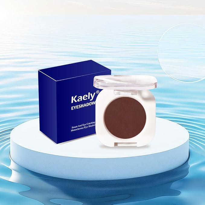 Coffee Matte Eyeshadow Palette for Women, Single Monochrome Eye Shadow Makeup, Shiny Pressed Powder, Blendable Natural sombras para ojos, Holographic,Vegan,Travel -27