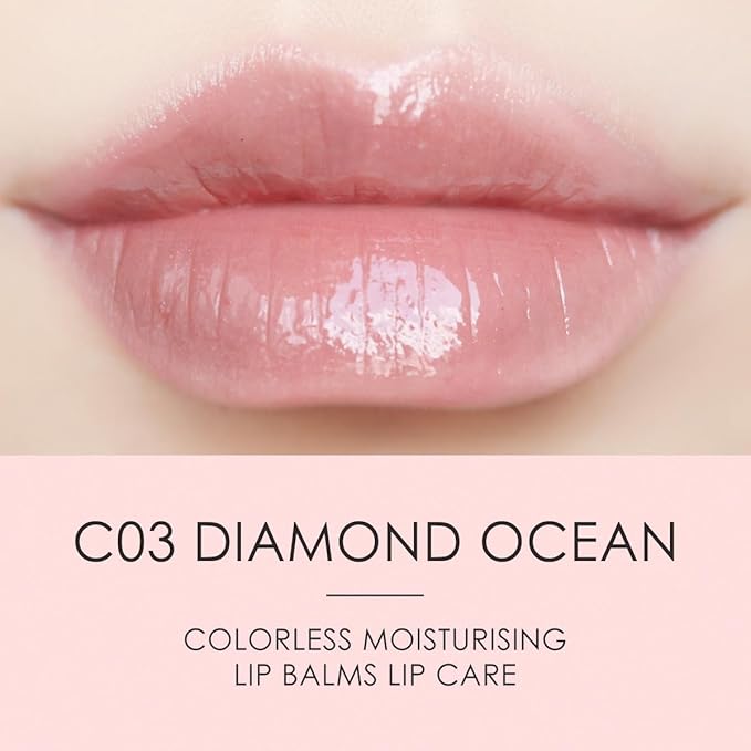 CATKIN Lip Balm Ultra Hydrating Lip Moistrurizer Lip Care with Vitamin E Nourishing For Cracked & Dry Lips 0.12 oz Transparent Clear C03 Diamond Ocean
