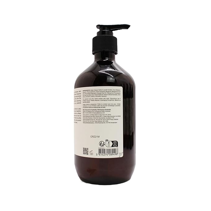 Aesop Geranium Leaf Body Cleanser + Refill | Invigorating Cleansing Gel | Alternative to Conventional Soap | 16.9 oz, Pack of 2