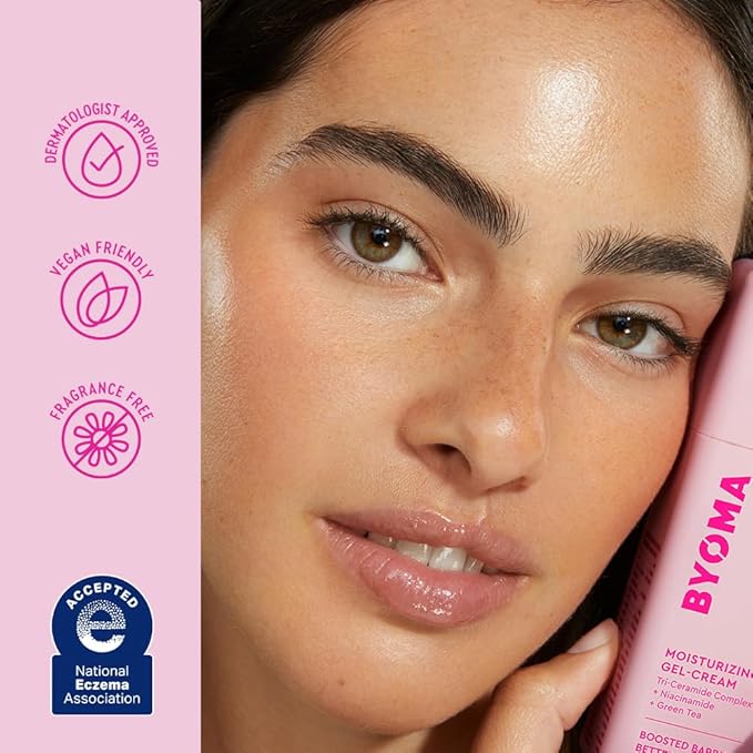 BYOMA Moisturizing Gel Cream - Barrier Repair Cream/Gel Face Lotion with Niacinamide and Green Tea - Ceramide Face Moisturizer for Dry Skin - Alcohol Free, Oil Free Face Moisturizer - 1.69 fl. oz