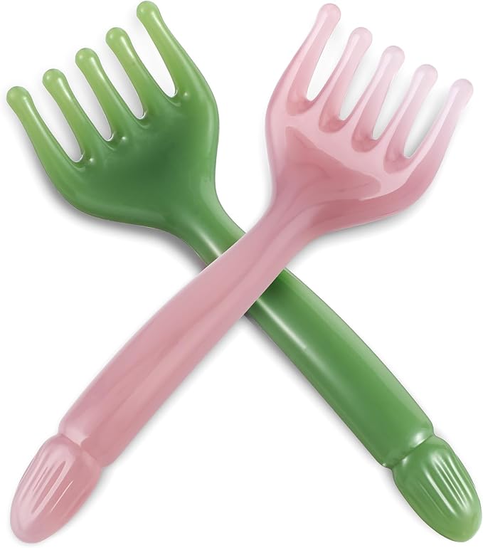 2Pcs Head Massager Scalp Handheld Resin Comb Portable Head Scratcher Massager Relax Tool Gua Sha Five-Claw Comb Manual Relaxation Tool for Father Mother Soothing Massage Face Eye Nose Jaw Neck