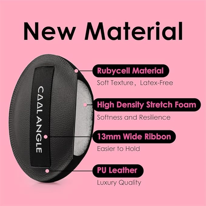 4Pack Makeup Sponge Latex-Free Soft Blender Sponge Perfect for Foundation Concealer Cream Powder, Beauty Sponge Set for Long-lasting and Natural Makeup, 2X-Large and 2 Medium Black