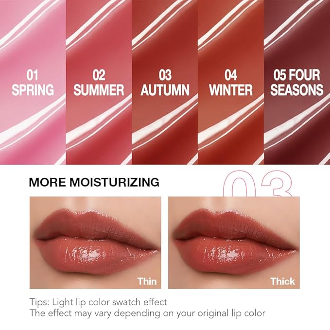 1Pcs Tinted Lip Balm Moisturizing Lipstick – Warm Orange Brown Sheer Hydrating Lip Color for Dry Lips – Nourishing Lip Balm for All Women with a Subtle Natural Scent (S03 Autumn)