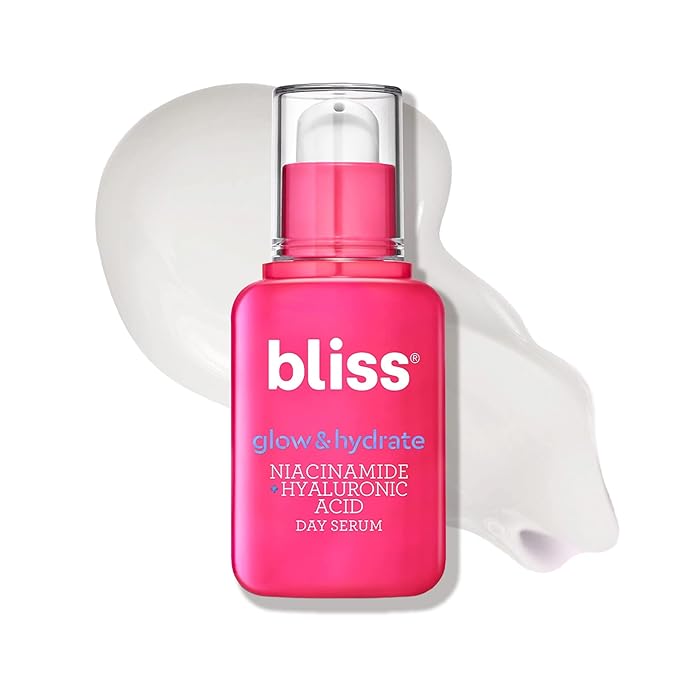 Bliss Glow & Hydrate Serum - Niacinamide + Hyaluronic Acid Serum - 1 Fl Oz - Improves Dullness, Hydrates, Replenishes & Defends Skin - Lightweight Hydration - Clean - Vegan & Cruelty Free