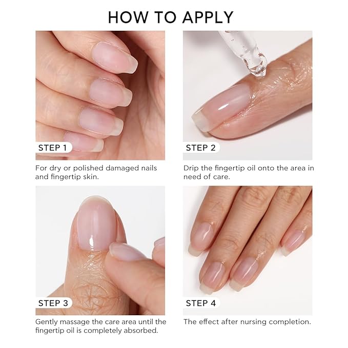 Bluesky Cuticle Oil-10ml Natural Nail Nourishing Oil Cuticles Care Strengthener Oil with Vitamin E Jojoba Oil Rose Fragrance-Remedy For Damaged Skin And Thin Nails-Cruelty-Free Formula