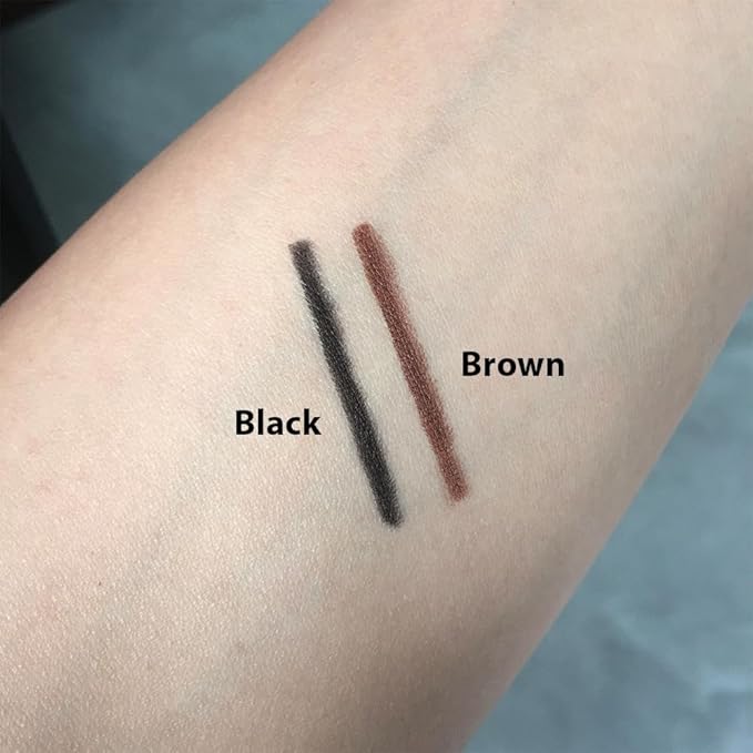 10PCS Automatic Waterproof Inner Eyeliner, Eyeshadow & Eyebrow Pencil – Multi-Use Cream Pen for Liner, Shadow & Brows (6*Black+4*Brown)