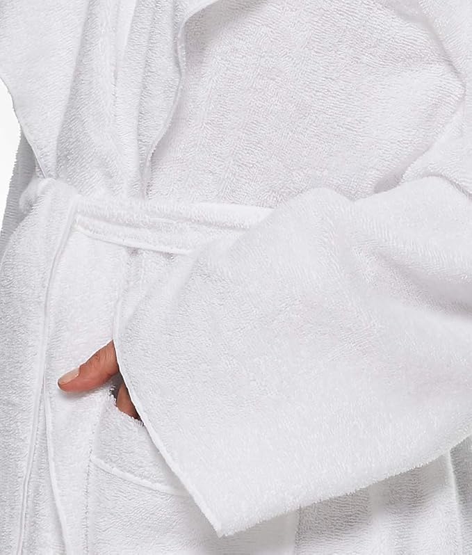 Arus Women's Princess Robe Ankle Long Hooded Lightweight Turkish Cotton Bathrobe