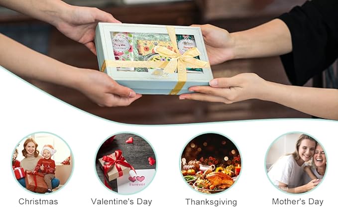 4PC Rose Water Lotion Gift Set: Hand & Foot Cream, Soap, Scented Candle - Body Care for All Skin Types Skin Care Gift Set for Women, Mothers Day Gifts for Mom Gifts, Birthday Gifts for Women