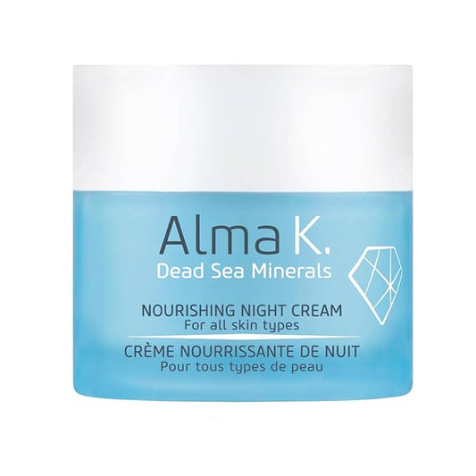 Alma K Nourishing Night Cream - Face Cream for All Skin Types - Facial Moisturizer with Dead Sea Minerals - Face Moisturizer for Women - 1.7 oz