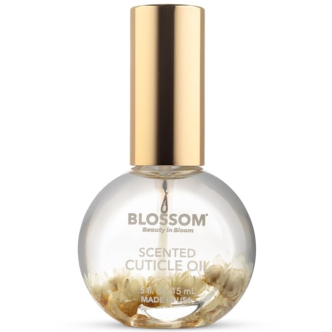 Blossom Cuticle Oil for Nails, Hydrating, Moisturizing, Scented Nail Oil Cuticle Care, Infused with Real Flowers, Made in USA, 0.5 fl. oz, Amazon Exclusive, Coconut