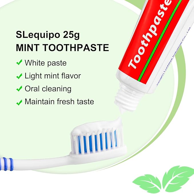 150pcs Travel Size Toothpaste Bulk, 0.88oz/25g Mint Mini Disposable Toothpaste for Hotel, Guests, Homeless, Charity