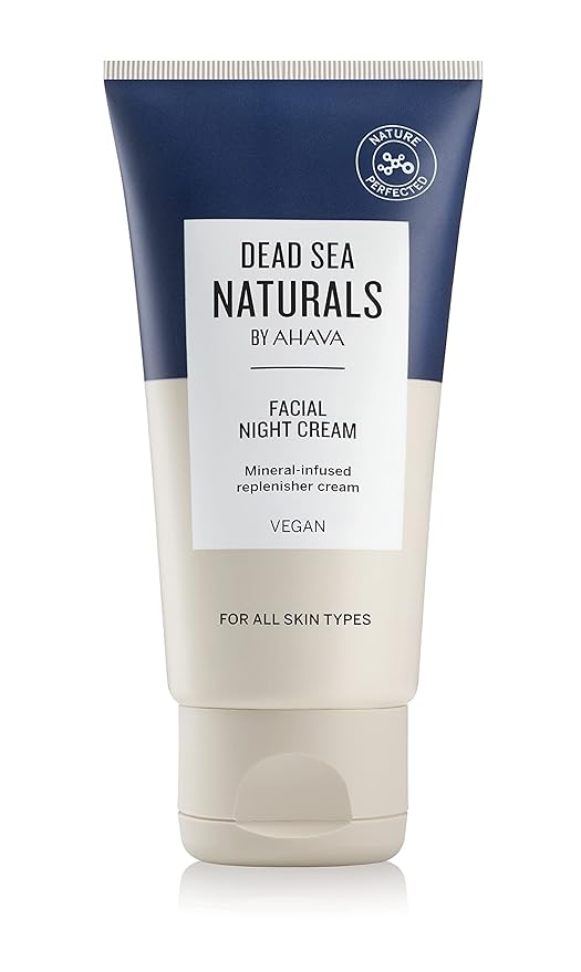 Dead Sea Naturals Facial Night Cream - Calming cream for face & neck, moisturizes, nourishes skin overnight, helps strengthen against daily aggressions, with exclusive Dead Sea Minerals, 1.7 Fl.Oz