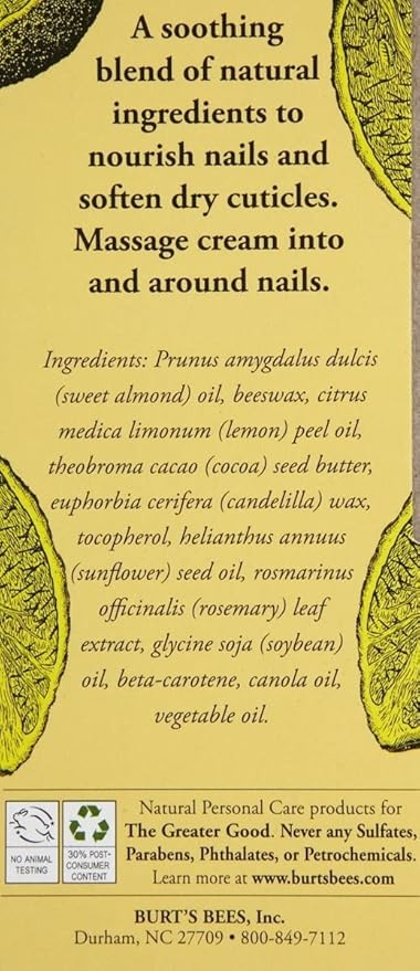 Burt's Bees Lemon Butter Cuticle Creme - 0.6 oz - 2 pk