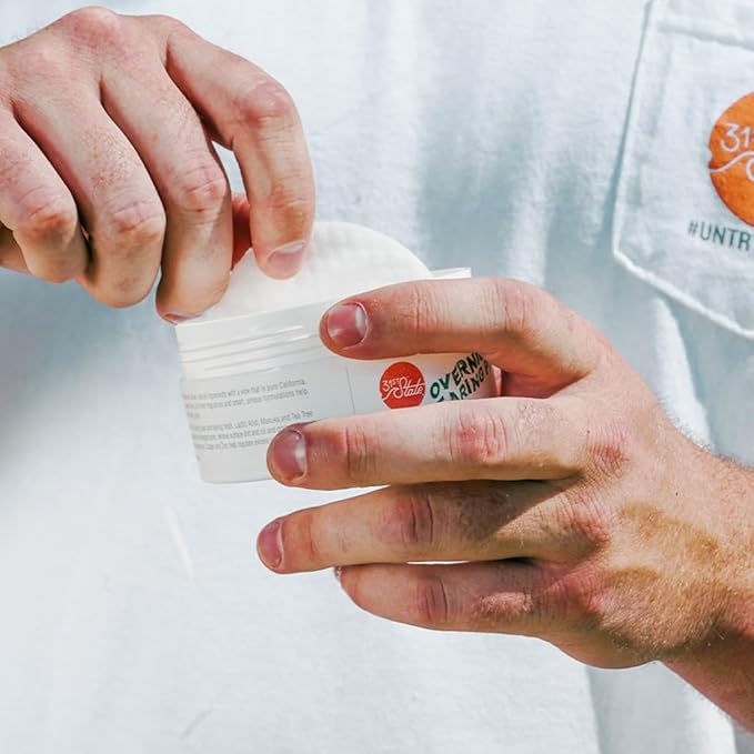 31st State Clearing Pads Face & Body, Teen Acne Wipes. Vegan, Paraben Free, Gluten Free. 50 wipes