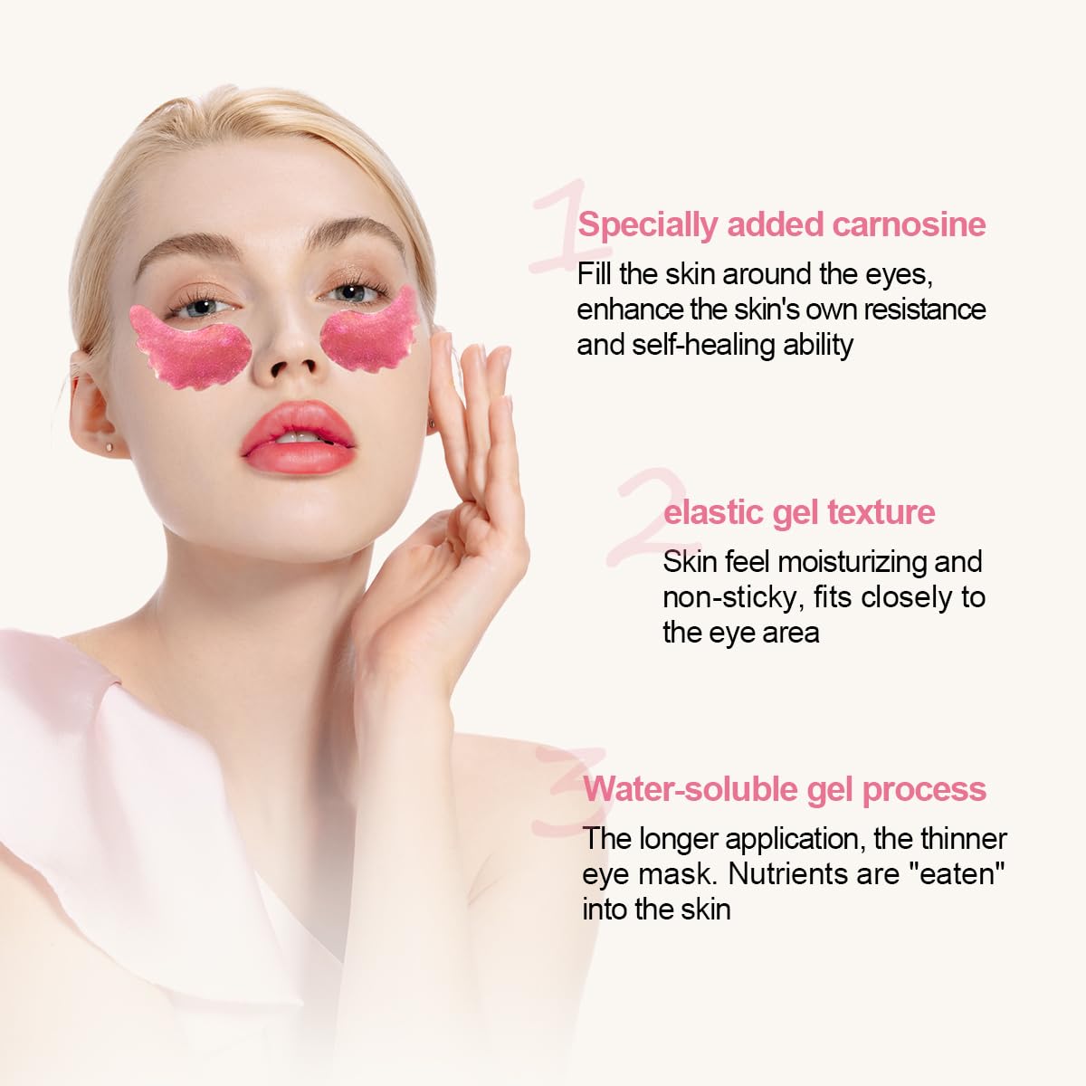 12 Pcs Under Eye Patches for Puffy Eyes, Cranberry Cristal Eye Mask, Hydrate Moisturize Around Eye Skin Cooling Mask, Reduce Crow's Feet, Fines & Wrinkles, Sooth & Firming Skin (Cranberry)