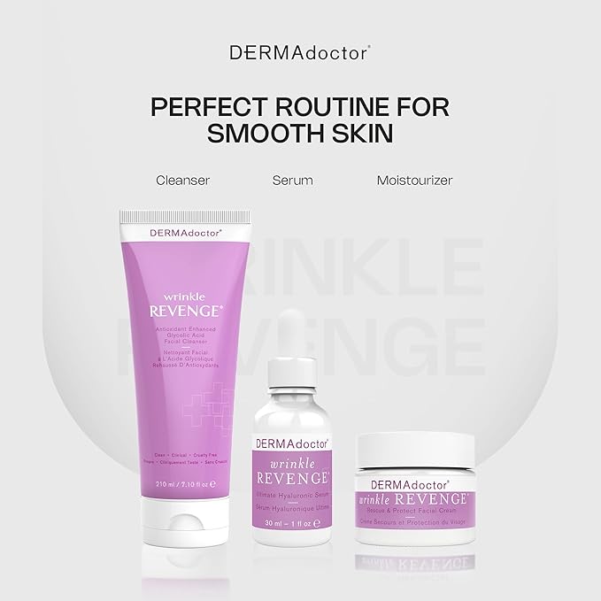 DERMAdoctor Glycolic Acid Exfoliating Face Wash - Anti-Aging, Antioxidant Enhanced Glycolic Acid Toner Facial Exfoliator to Address Fine Lines, Wrinkles, Dullness, Uneven Skin Tone, and Enlarged Pores