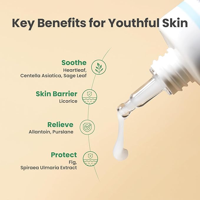 AXIS-Y Heartleaf My Type Calming Cream - Soothing, Redness Relief & Long Lasting Moisture Dewy Skin Daily Face Lotion - Vegan Korean Skin Care Moisturizer Face Cream - 2.02 fl. oz.