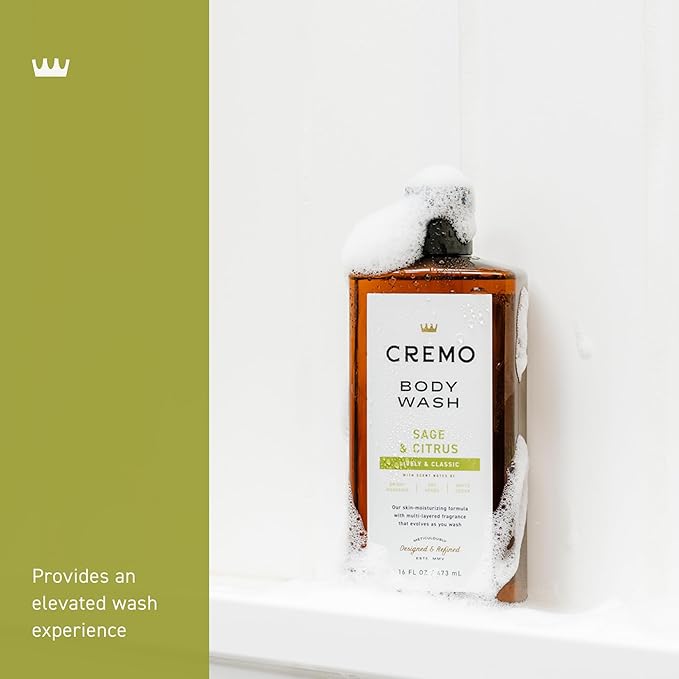 Cremo Body Wash Men, Sage and Citrus , 16 Fl Oz