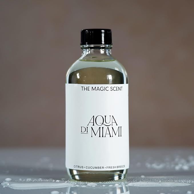 Aqua di Miami Diffuser Oil - Hotel & Home Luxury Scents - Diffuser Oil Scents for Home Designed for Use in All Diffusers - 8.5 fl oz, 250 mL