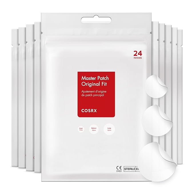 Acne Pimple Patch Absorbing Hydrocolloid Original 3 Size Patches for Blemishes and Zits Cover, Spot Stickers for Face and Body, Not Tested on Animals