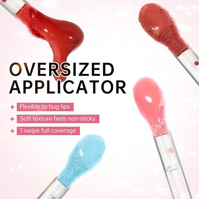 Catkin Lip Plumper Gloss, Tinted Lip Serum with Hyaluronic Acid & Jojoba Oil, Non-sticky Volumizing Hydrating Formula for a High Shine Maximum 3D Look, Plump & Soft Lips 0.12 Fl Oz - C04 Fuchsia Gold