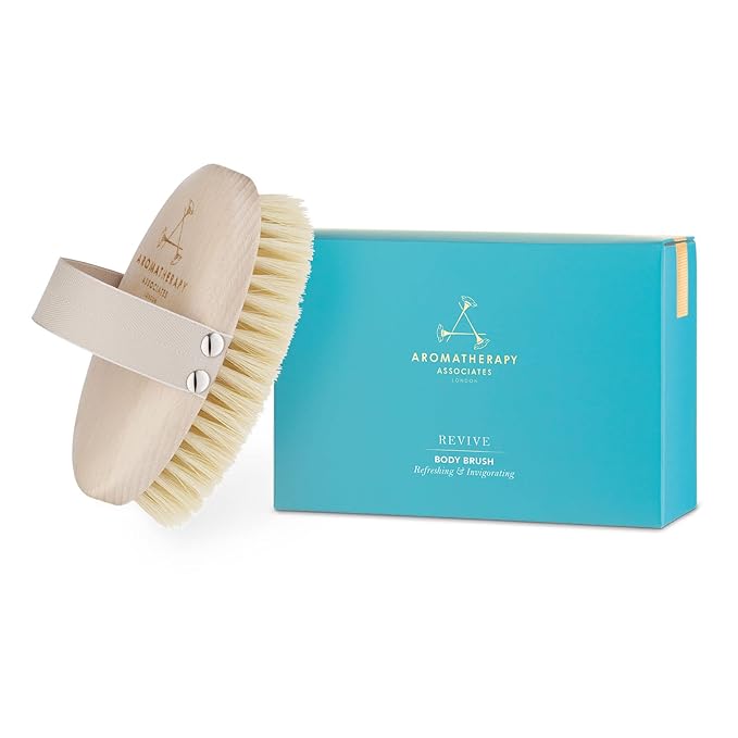 Aromatherapy Associates Revive Body Brush, Natural Dry Brush to Exfoliate Skin and Boost Circulation, Cellulite Brush Made of Natural and Sustainable Materials (1 Count)