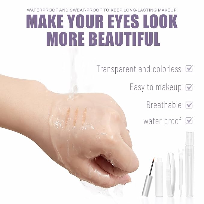Double Eyelid Tape 600 Pcs,Create Perfect Double Eyelids, Lift Sagging Eyelids, Change Asymmetrical Eye Size,Three Sizes To Perfectly Enhance Your Eyes,And Make Your Eyes More Charming