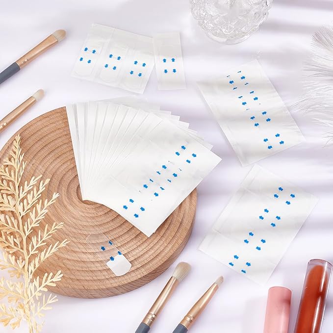 AHANDMAKER 200 Pcs Face Lift Tape Invisible, Face Tape Lifting Invisible, Instant Face Lift Neck Tape Facial Tape for Double Chin Jowls Eyes Wrinkles Sagging Skin