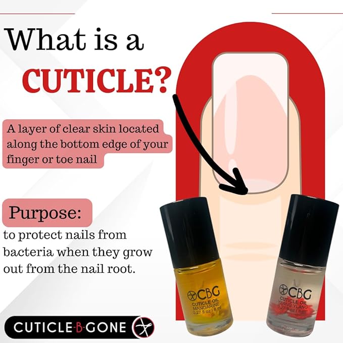 Cuticle Oil for Nails, Hydrating Nail Cuticle Oil, Softens Dry Cuticles, Moisturizes Nail Beds, Conditions Skin, Smooths Rough Edges, Supports Nail Care, Ylang Ylang, 0.27 Fl Oz