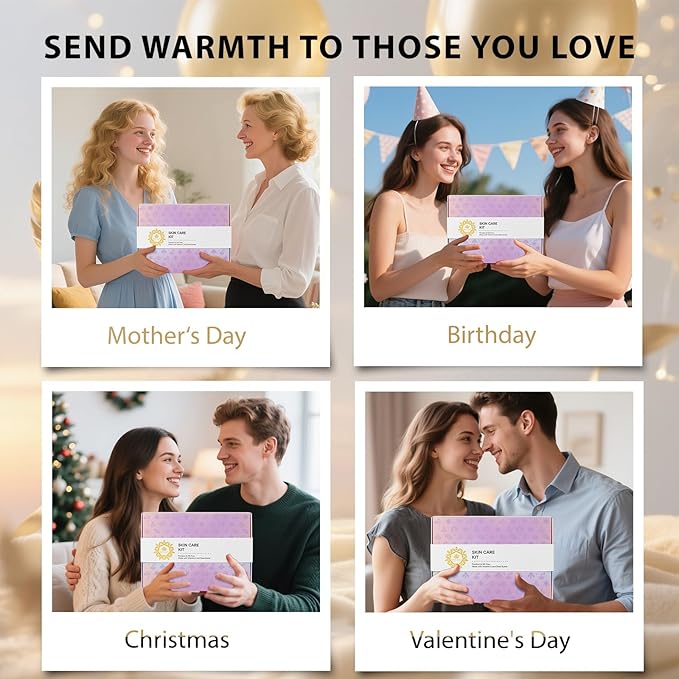 38 Pcs Skin Care Face Sheet Mask & Bath & Body Spa Gift Set for Women, Self-Care Relaxation Pampering Gift Basket, Bath Bomb, Eye Mask, Gua Sha, Face Serum, Lip Gloss, Christmas, Mother Day, Birthday