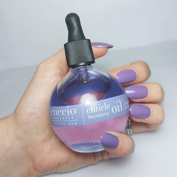 Cuccio Naturale Cuticle Revitalizing Oil - Lavender & Chamomile - Moisturizes, Strengthens Nails - 2.5 oz (Pack of 2)