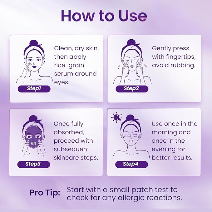 Caffeine & Retinol Under Eye Serum – Dermatologist-Tested, Fast Absorbing, Correction for Puffy Eye Bags Fine Lines Dark Circles Wrinkles While Providing Moisturizing Care