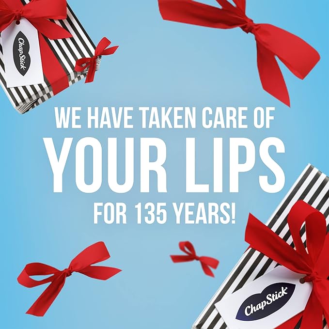 ChapStick Medicated Lip Balm 4-Pack – External Analgesic, Skin Protectant for Dry Lips & Cold Sore Pain Relief, 0.15 Oz Ea