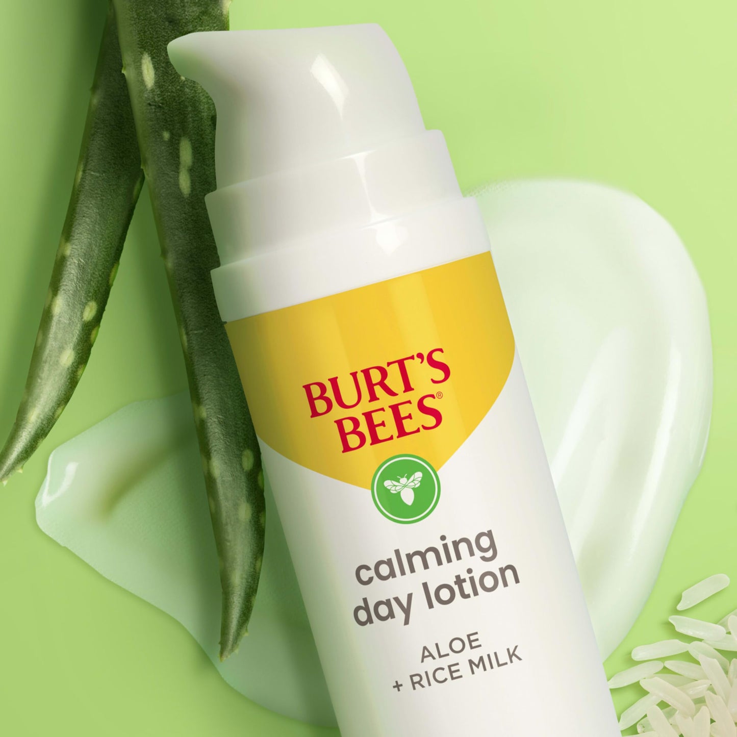 Burt's Bees Back To School Dorm Essentials, Calming Night Cream, With Aloe and Rice Milk, Face Moisturizer For Sensitive Skin, 98.8 Percent Natural Origin, 1.8 oz. Tub