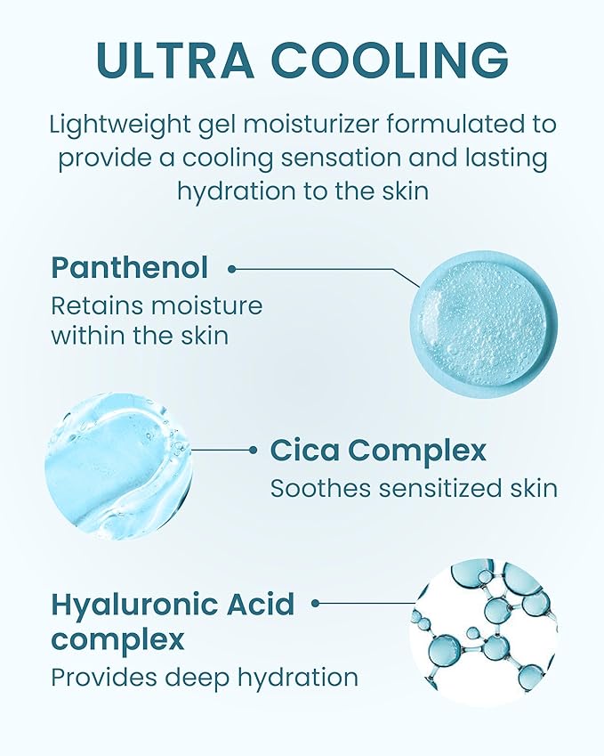 BEYOND Angel Aqua moisture Cream (5.1fl oz) - Instant Cooling, Hydrating, Soothing Lightweight Face Gel Moisturizer, Sleeping Mask. Korean Skin Care, Vegan. Cica, Hyaluronic Acid, Panthenol.