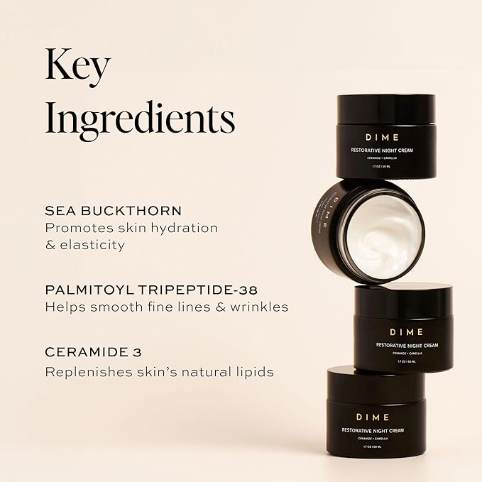 Dime Beauty Moisturizing Set - Dewy Day Cream + Restorative Night Cream (1.7 oz Each)