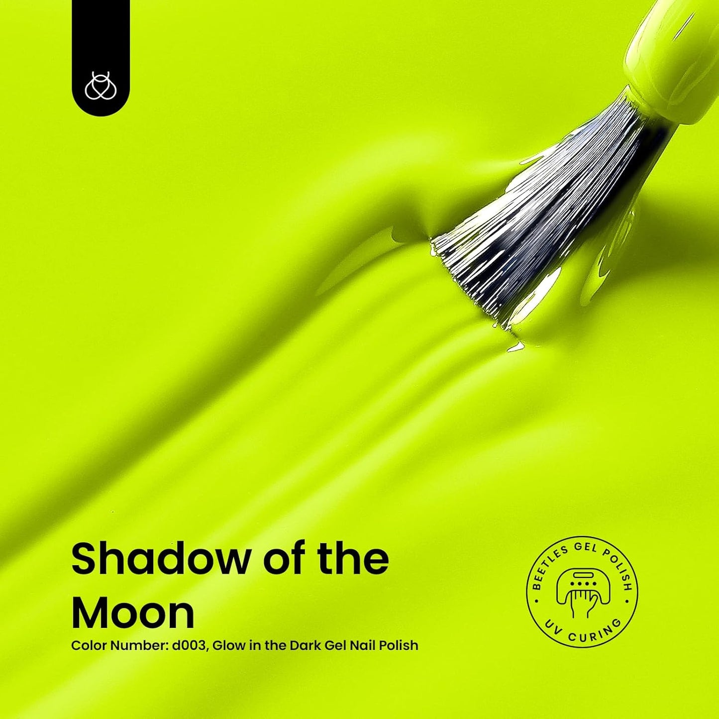 Beetles Halloween Gel Nail Polish – Luminous Yellow Glow in the Dark Green Gel Polish, Noctilucent Green Luminous Color Soak Off U v LED Lamp DIY Manicure 0.5Oz