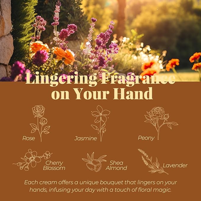 BODY & EARTH Hand Cream Gift Set for Mothers Day Gifts for Mom, Pack of 12 Enriched with Shea Butter to Nourish Dry Hands, Hand Lotion Gift Packs, Travel Size Hand Lotion Set, Birthday Gifts for Women