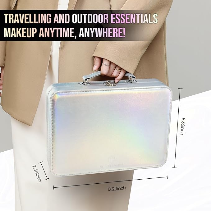 Color Nymph Kids Makeup Sets for Girls, Teen Makeup Kits for Beginner Starter with Silver Case, Portable Traveling Full Makeup Kit with Everything, Cosmetics Makeup Gift Set for Birthday