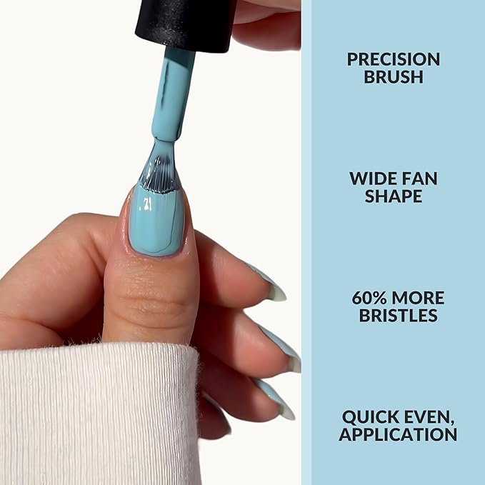 CAKE Power Boost Nail Strengthener & Nail Polish Duo: Color ""Perfect Day at Coco Cay"" - Keratin, Vitamin E, & Biotin Enriched, Nail Growth & Nail Hardener, (1 FL oz) CAKE Nail Treatment & Color, 2