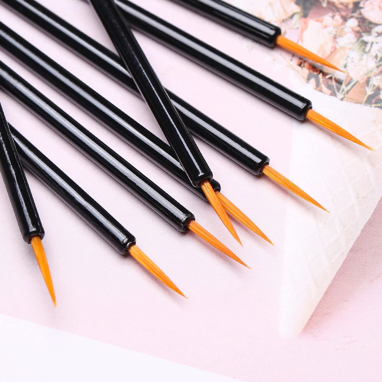 Akstore 200PCS Disposable Eyeline Mascara Brushes Eyelash Brush Wands Applicator Makeup Brush Tool Kits (Black 200PCS)